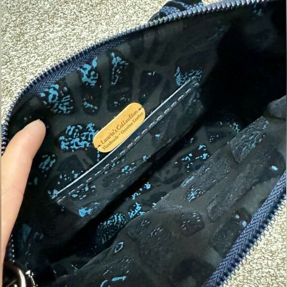 Multi Use Handmade Genuine Hair-On Calfskin & Braided Top Handle Bag/ Crossbody - Picture 16 of 16